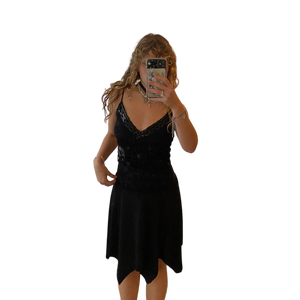 Fairy Sequin Black Dress
