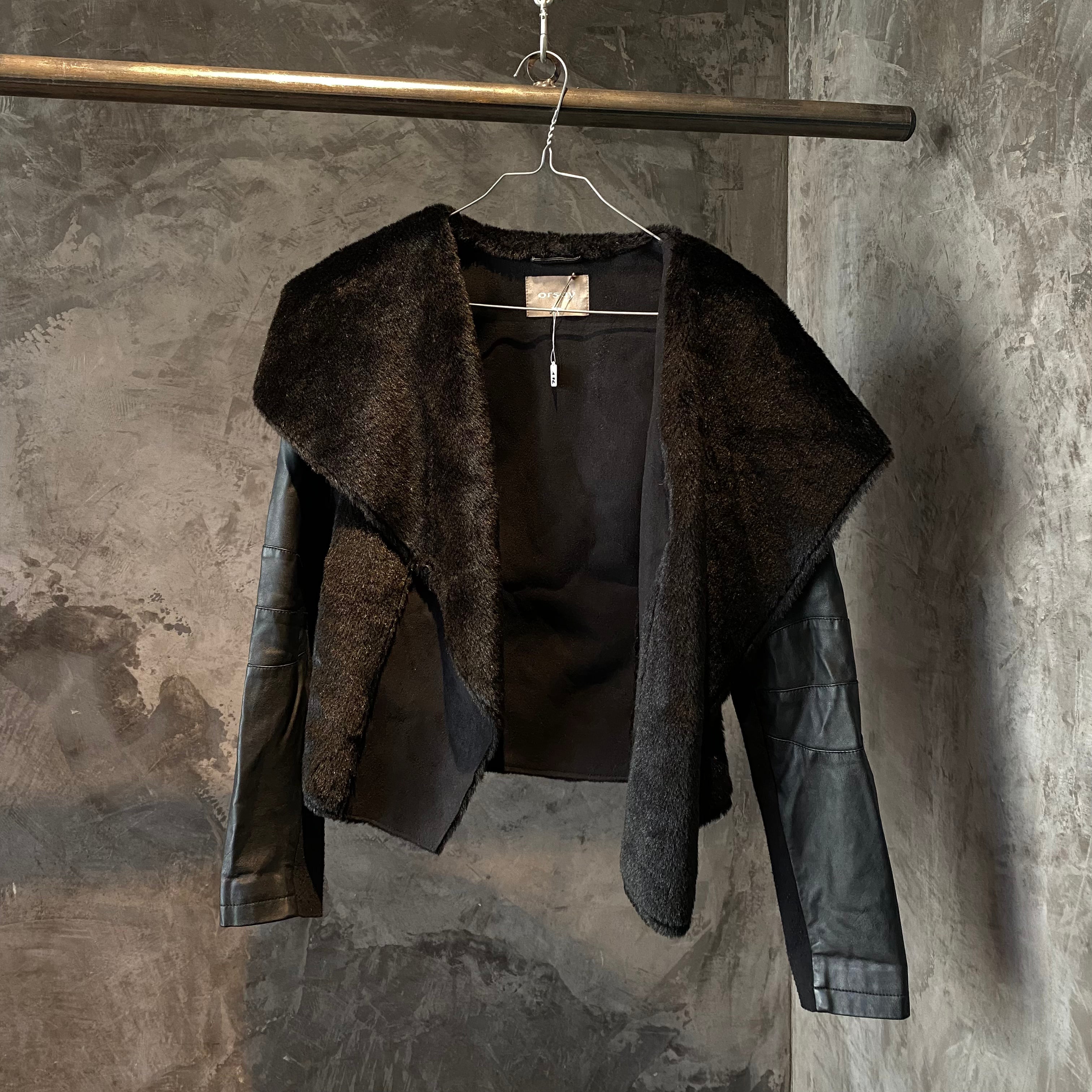 Orsay Faux Fur Leather Jacket