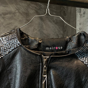 Melrose Sequin Faux Leather Jacket
