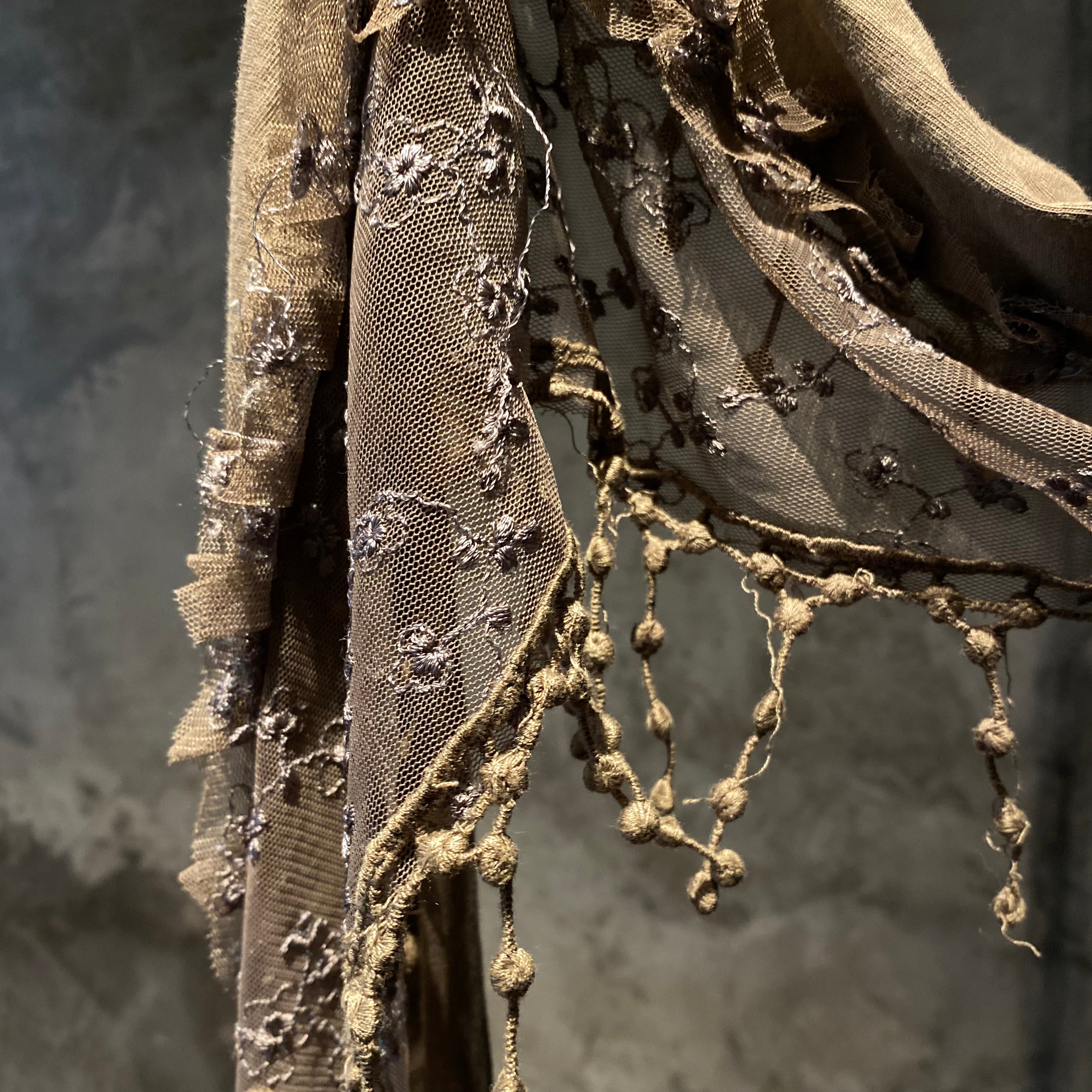 Light Brown Lace Scarf