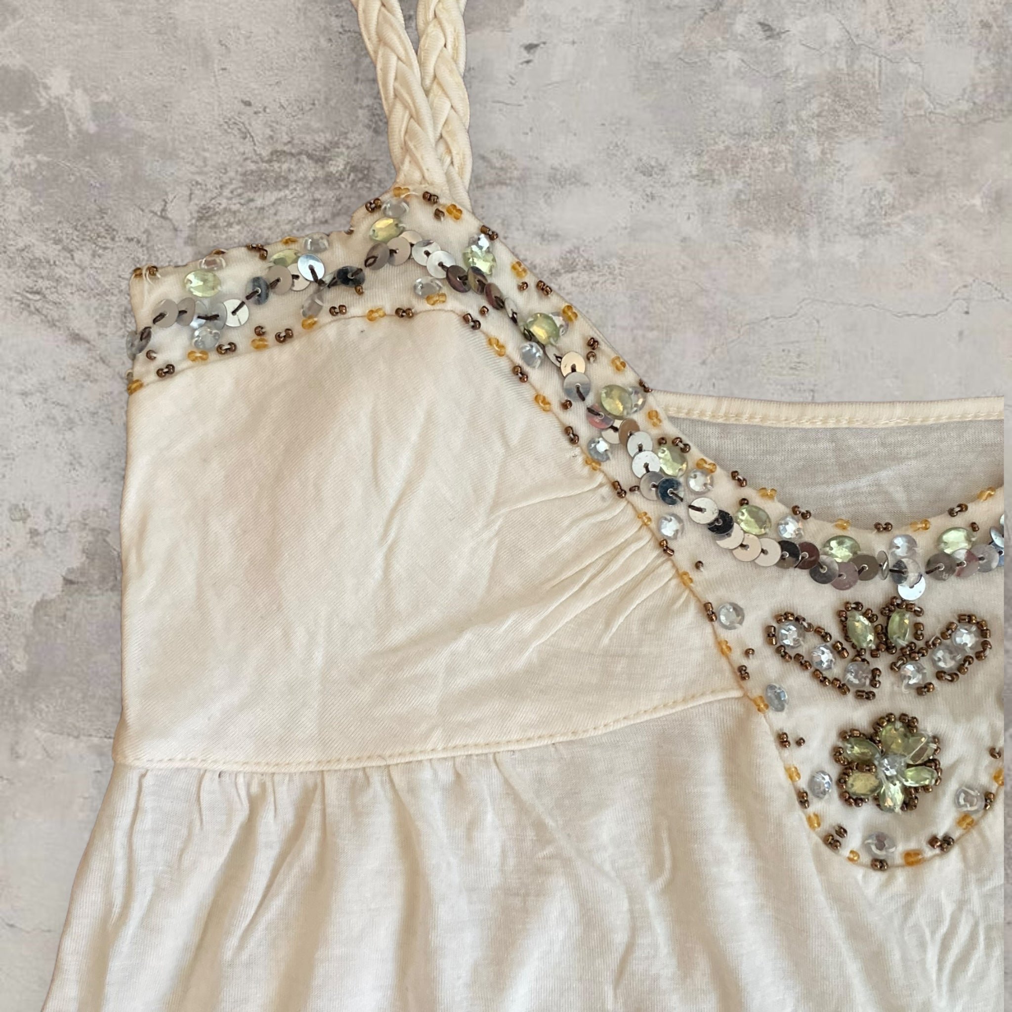 Cute Beaded Summer Cami Top