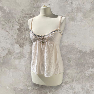 Cute Beaded Summer Cami Top