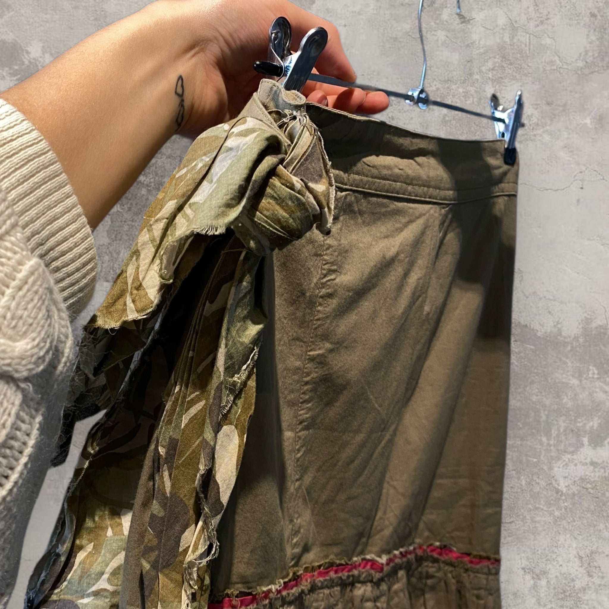 Khaki Camo Skirt