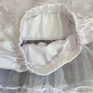 White Voluminous Petticoat Skirt