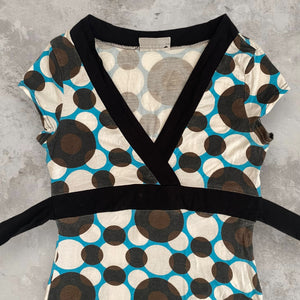 Retro V-Cut Dotted Top