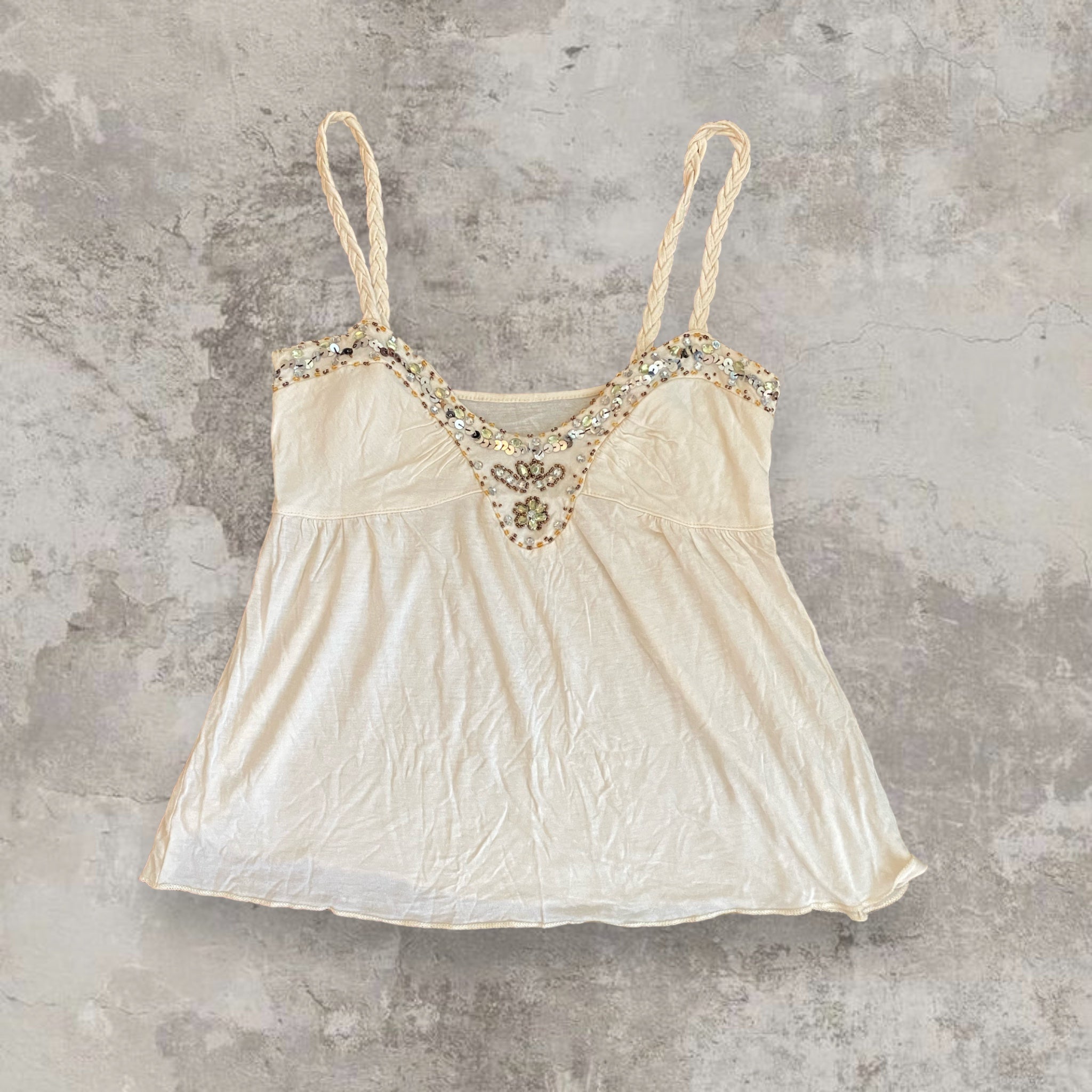 Cute Beaded Summer Cami Top