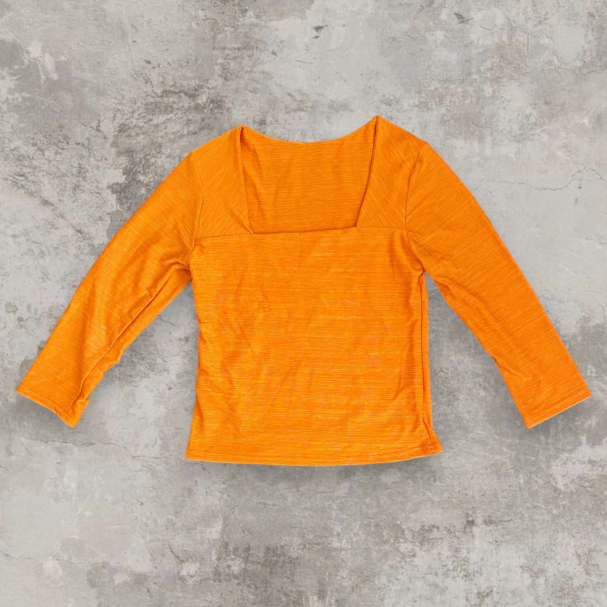 Vibrant Orange Longsleeve Top