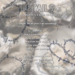 ♱ Cross Pearlsaddictz Necklace ♱