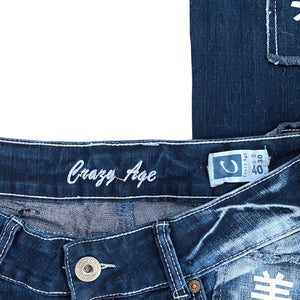 Crazy Age Washed Flared Jeans