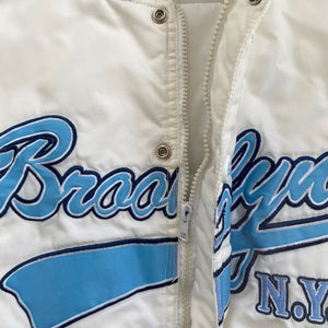 Rare Karl Kani 90's Brooklyn Bomber Jacket White