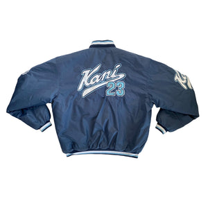Rare Karl Kani 90's Brooklyn Bomber Jacket Blue