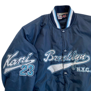 Rare Karl Kani 90's Brooklyn Bomber Jacket Blue
