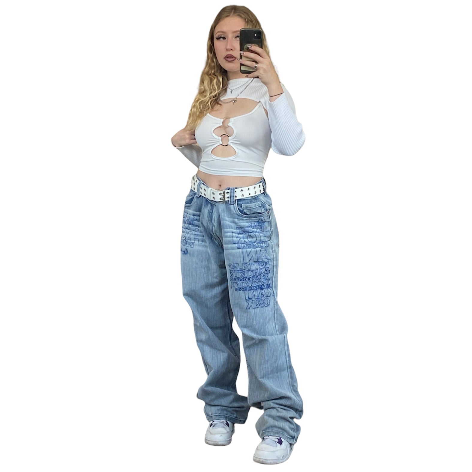 Karl Kani 90's Embroidered Baggy Jeans